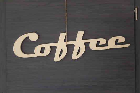 Mot en bois "Coffee" autoportant