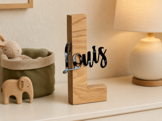 Prénom en lettres de bois