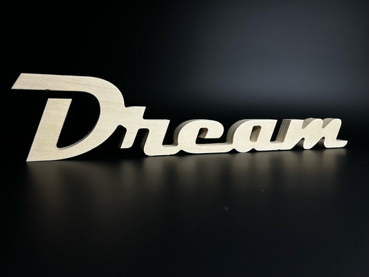Mot en bois "Dream"