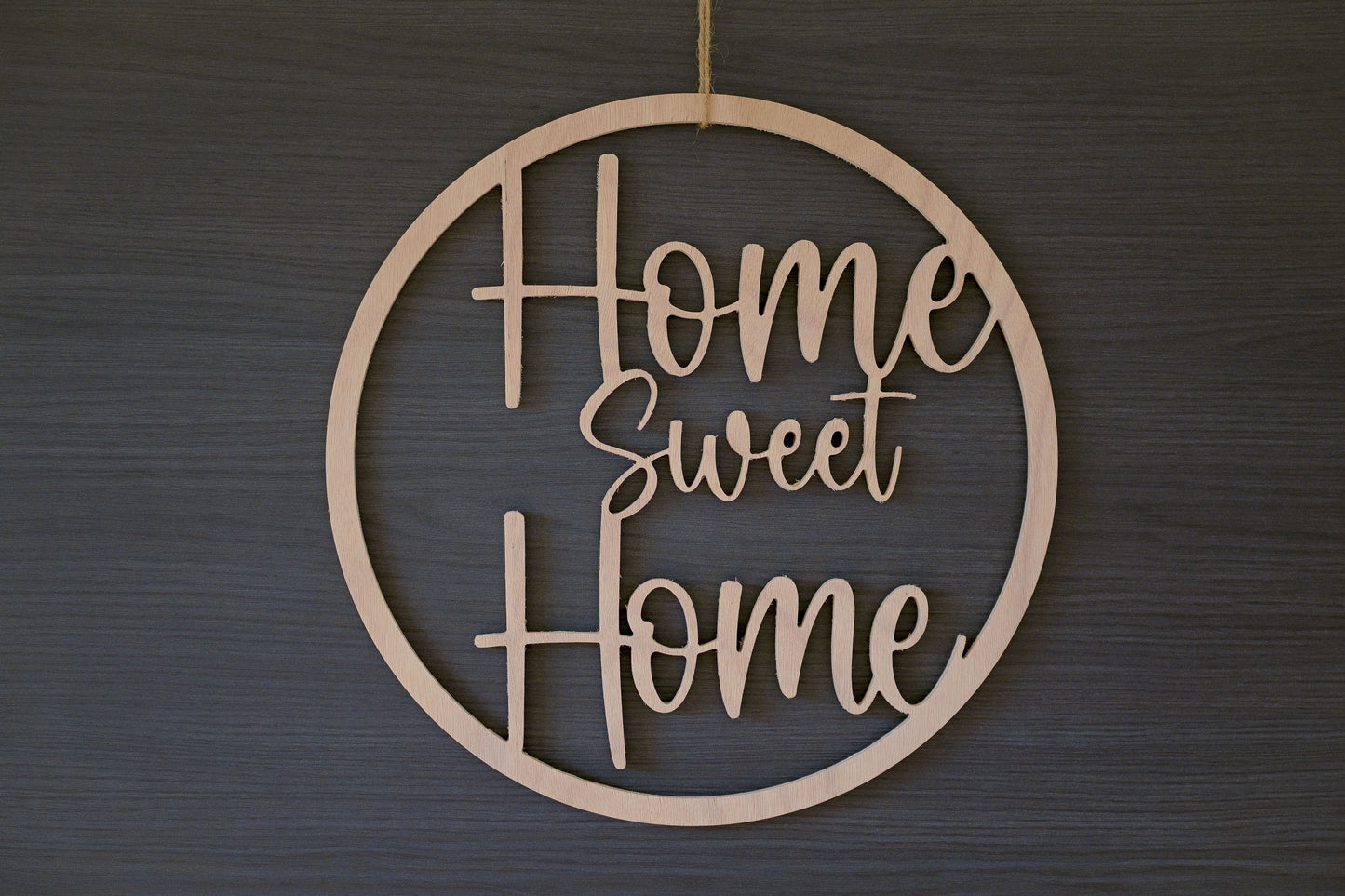 Panneau bois "Home Sweet Home"