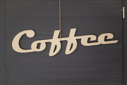 Mot en bois "Coffee"