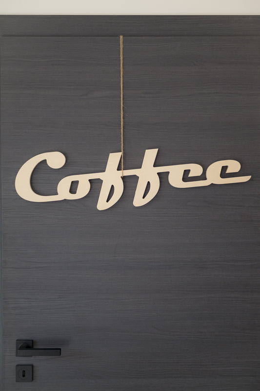 Mot en bois "Coffee"