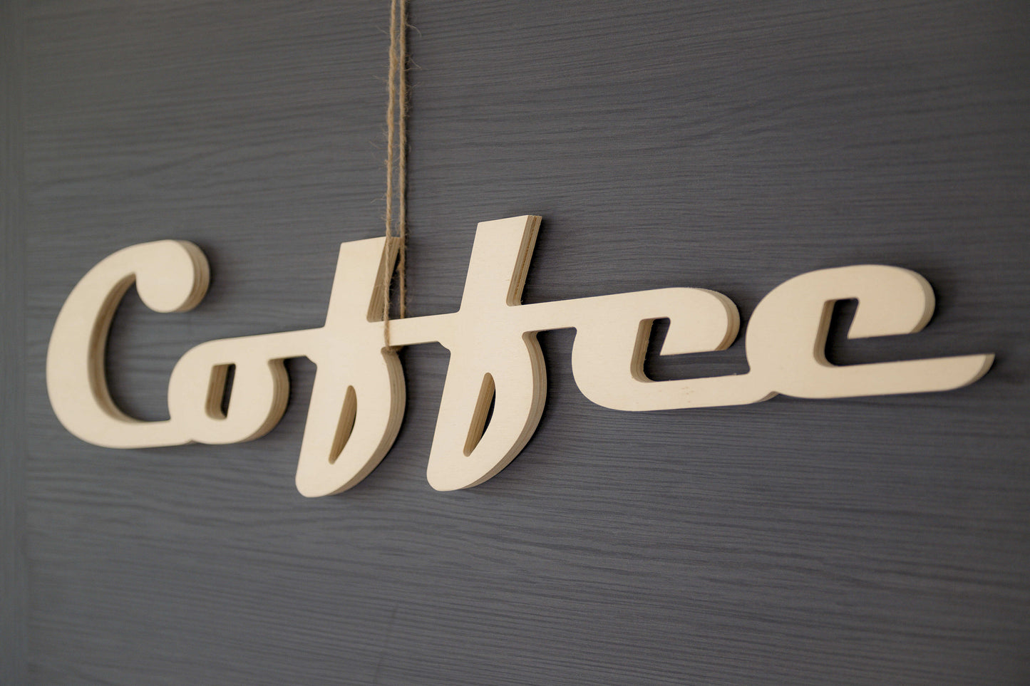 Mot en bois "Coffee" autoportant