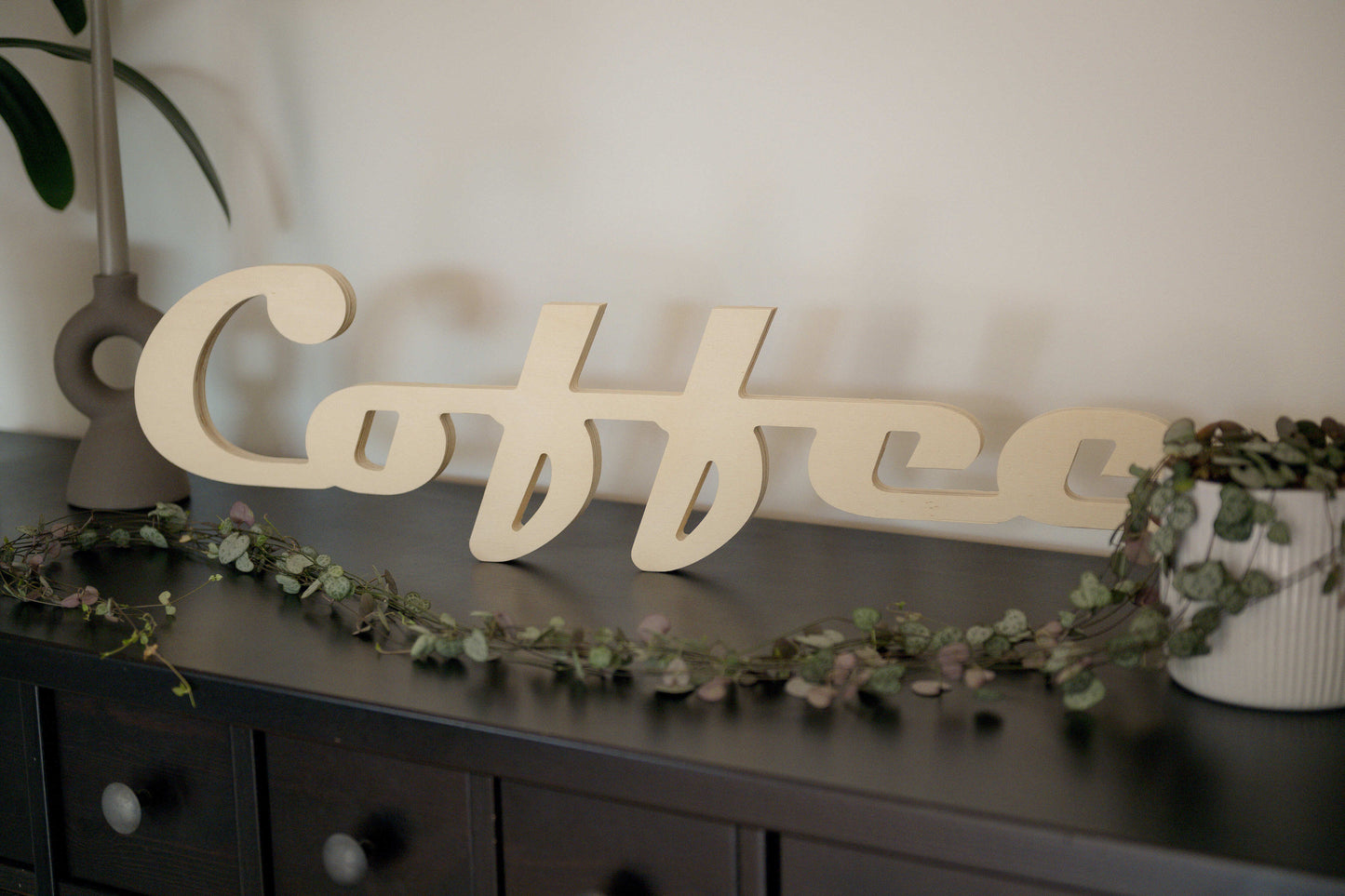 Mot en bois "Coffee" autoportant