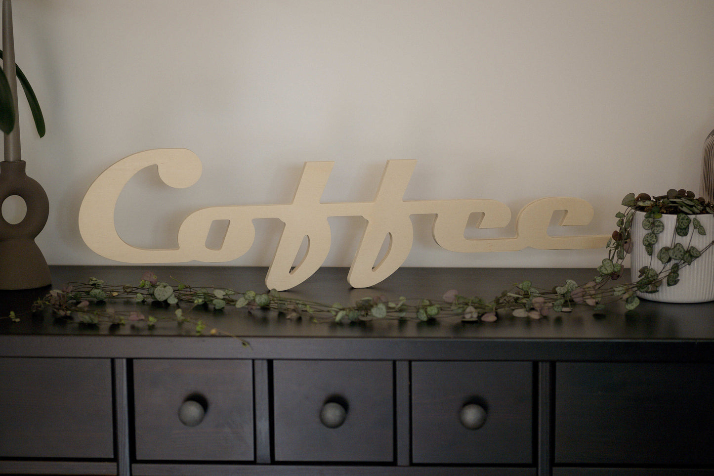 Mot en bois "Coffee" autoportant