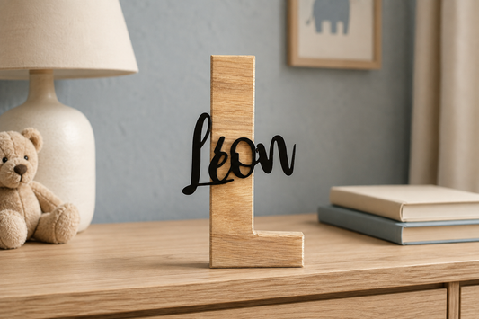Prénom en lettres de bois