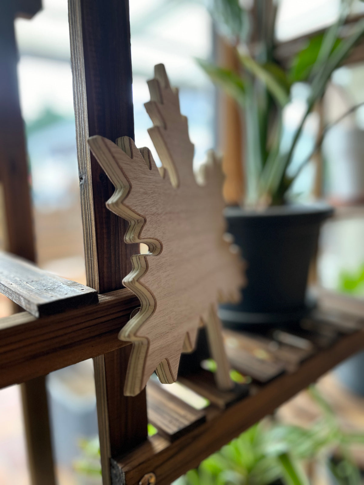 Feuille d'Érable en bois