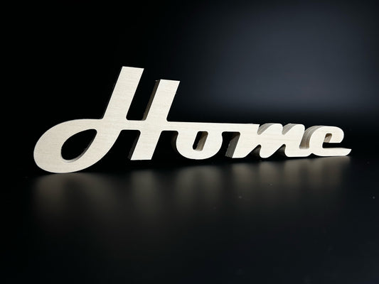 Mot en bois "Home" (variante)