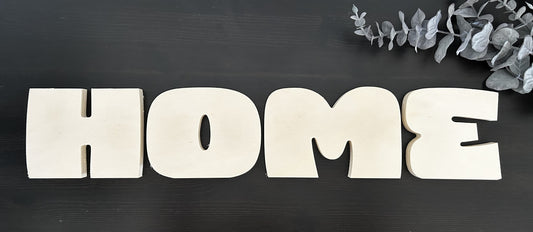Mot en bois "Home" autoportant