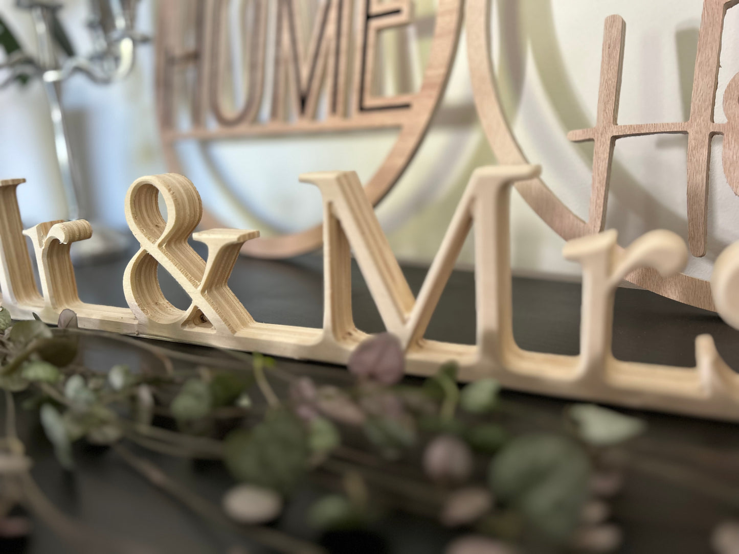 Pancarte "Mr ♥ Mrs"