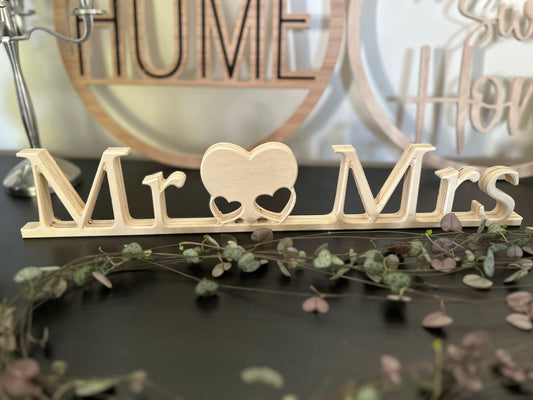 Pancarte "Mr & Mrs"